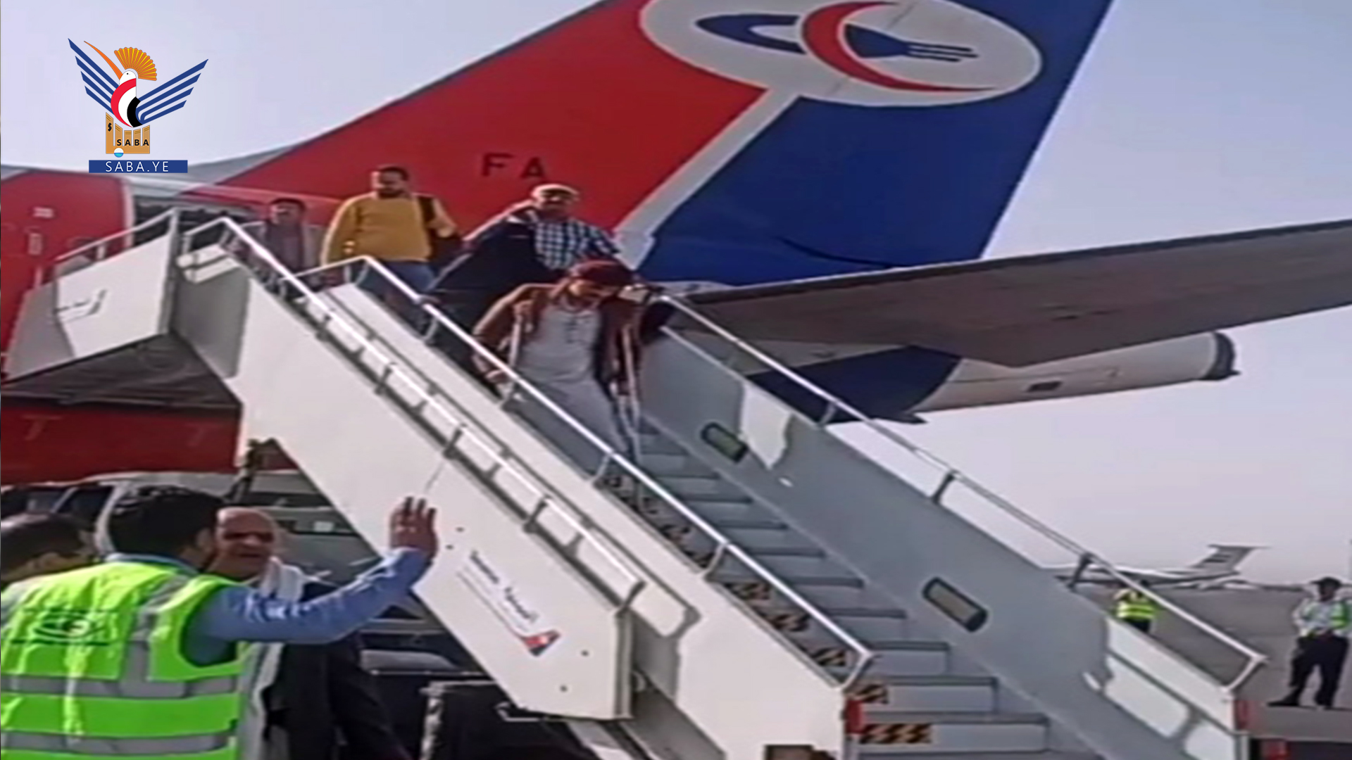 Ankunft und Abflug von 560 Passagieren über den International Sana'a-Flughafen