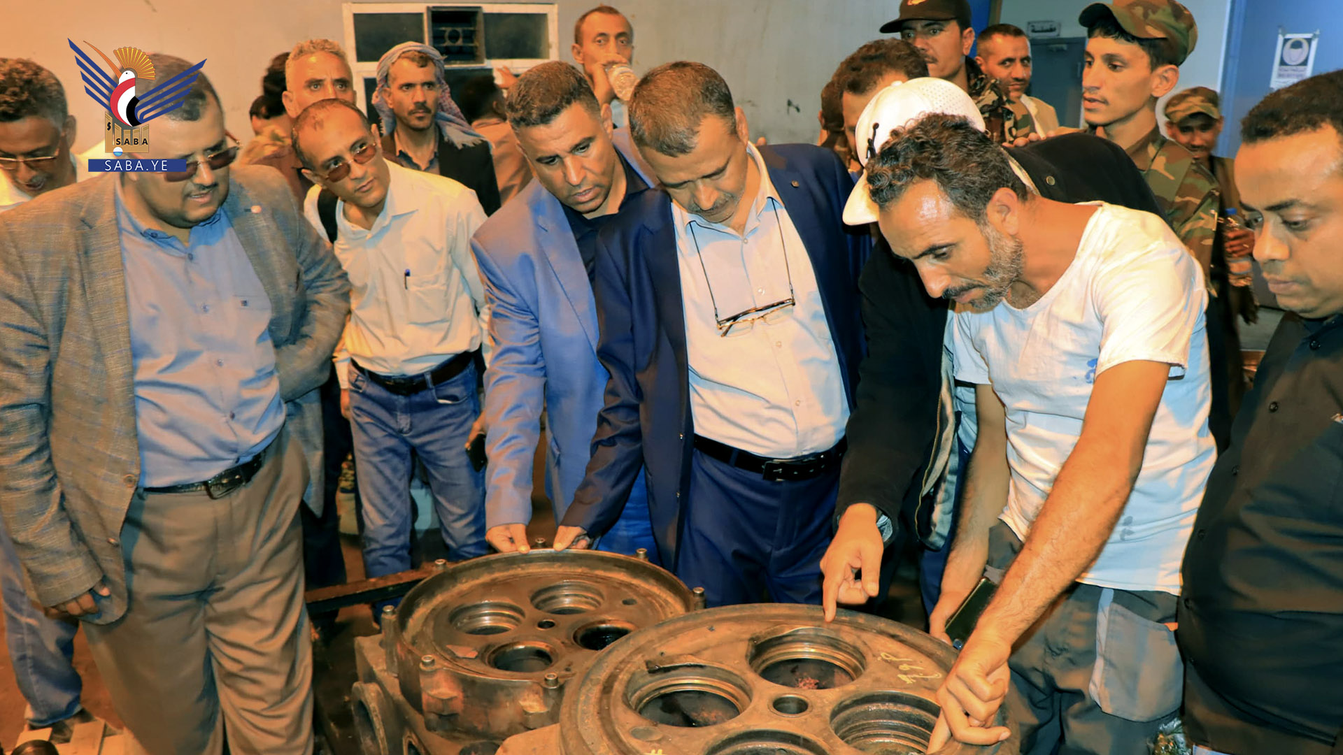 Electricity Minister inspects work at Haziz station Electricity Minister inspects work at Haziz station