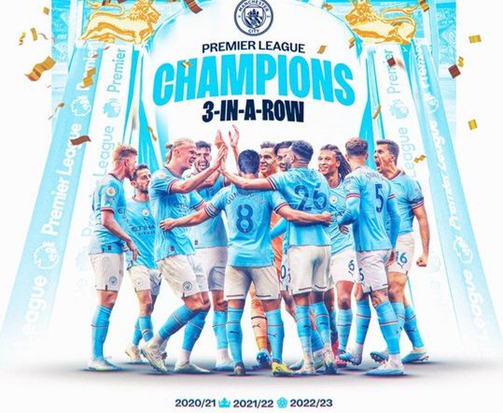 مانشستر سيتي يتوج بطلًا للدوري الإنجليزي بعد خسارة أرسنال الوصيف مانشستر سيتي يتوج بطلًا للدوري الإنجليزي بعد خسارة أرسنال الوصيف