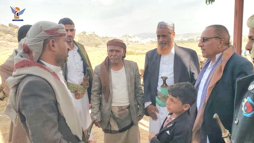تفقد سير العمل بمشروع مياه عزلة الجرادي في الرجم بالمحويت