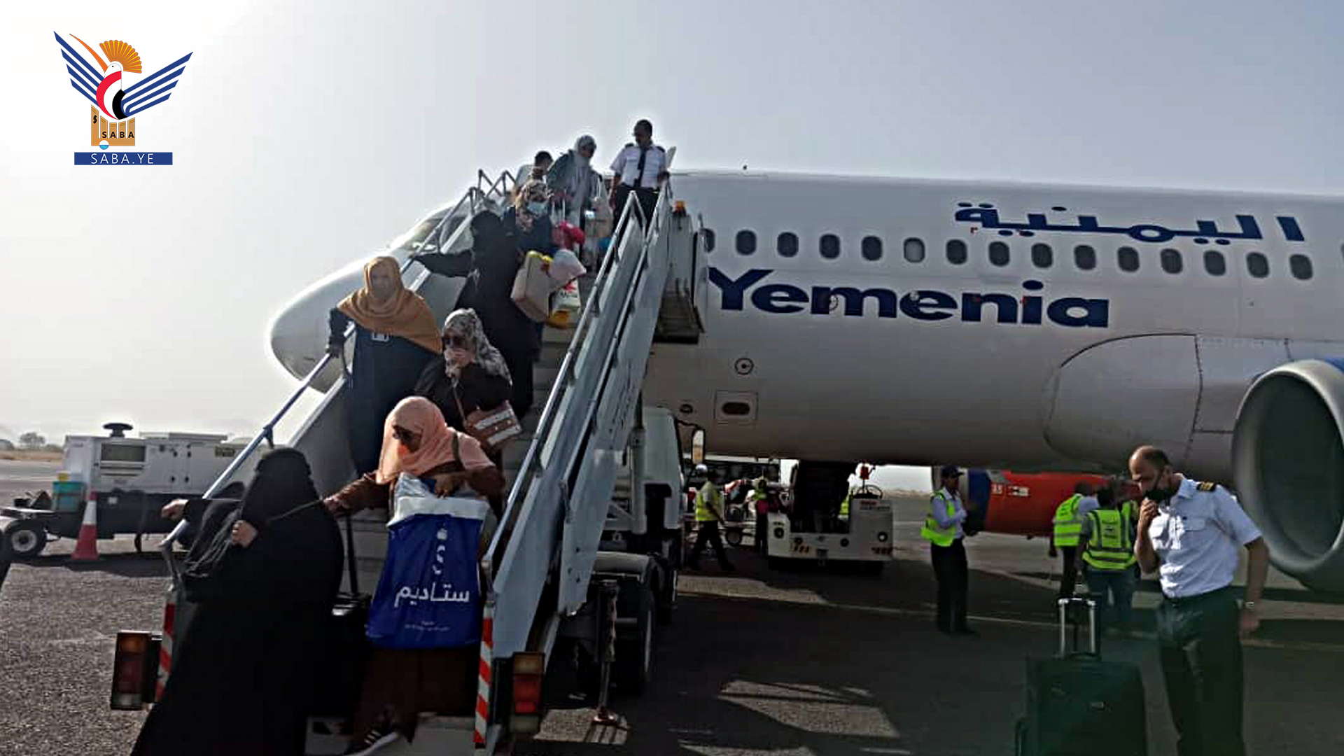 145 passengers arrive at Sana'a Airport from Cairo