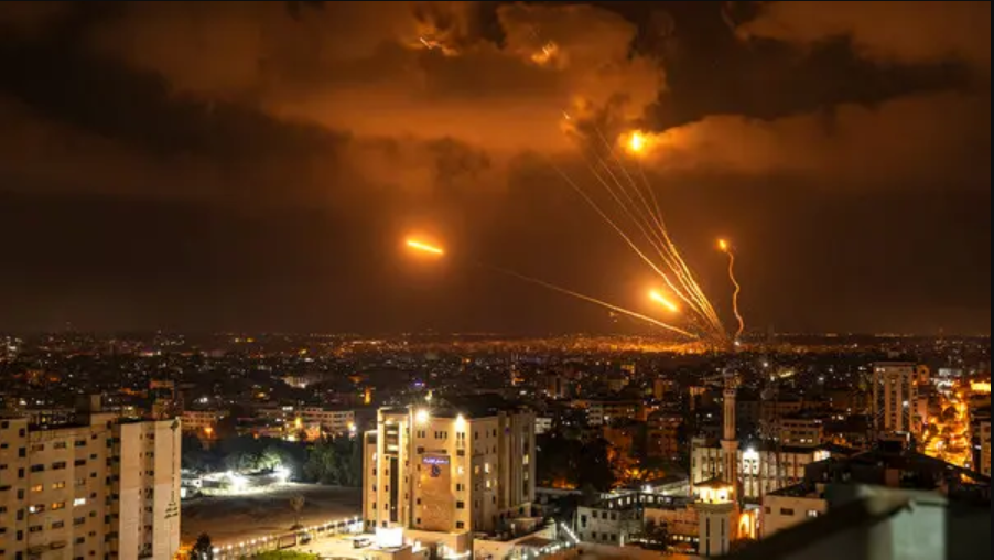 Saraya Al-Quds broadcasts scenes bombing city Ashkelon