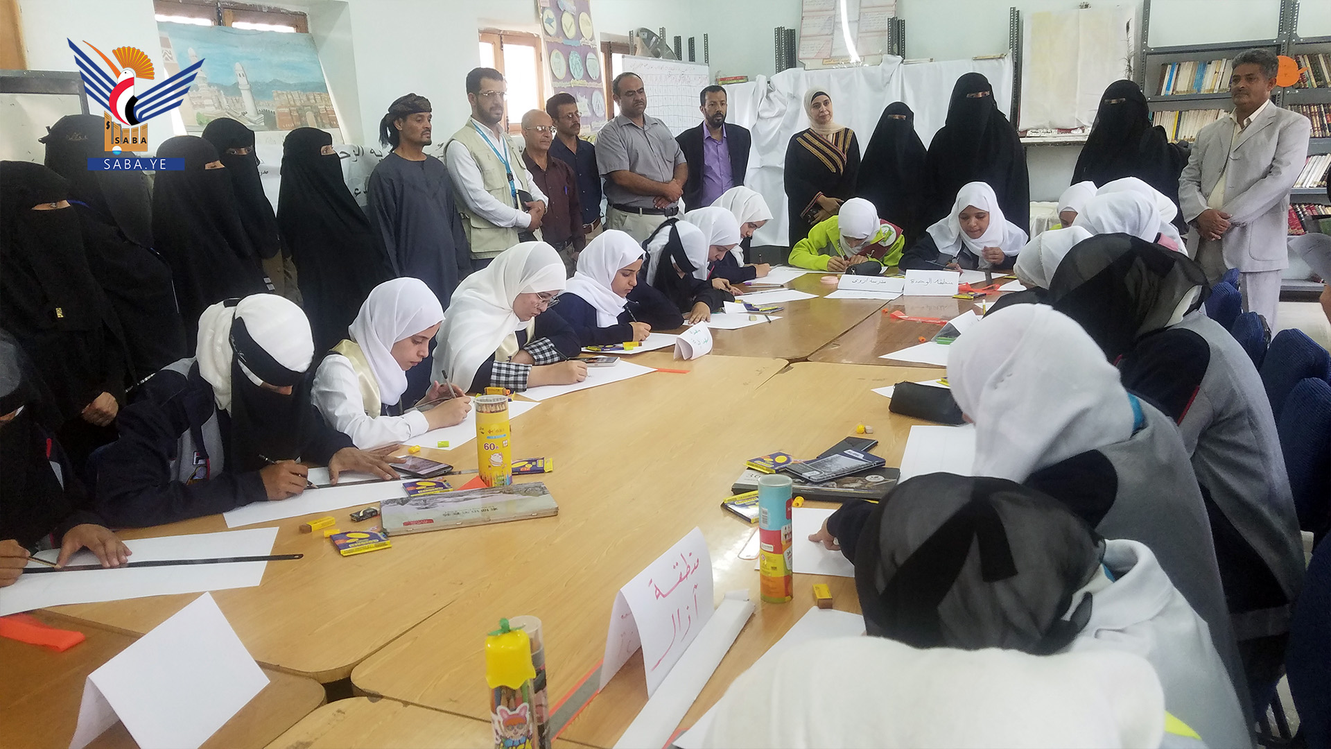 وزارة التربية تنظم مرسما حرا لطلاب مدارس امانة العاصمة