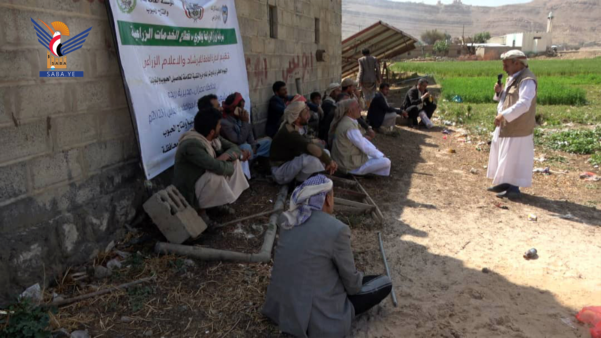 يوم حقلي إيضاحي لمزارعي الحبوب والبقوليات بمديرية ريدة في عمران يوم حقلي إيضاحي لمزارعي الحبوب والبقوليات بمديرية ريدة في عمران