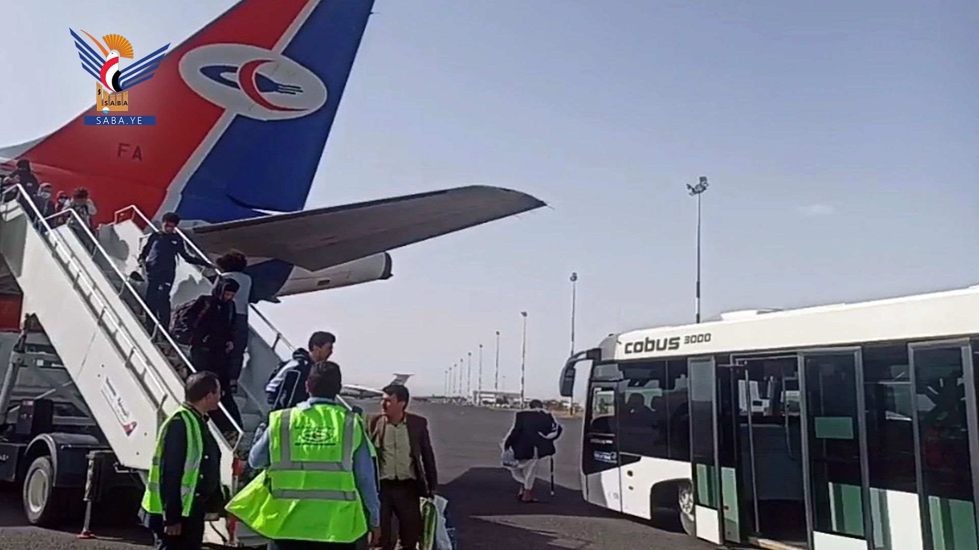  Arrivée et départ de 555 passagers via l'aéroport international de Sanaa