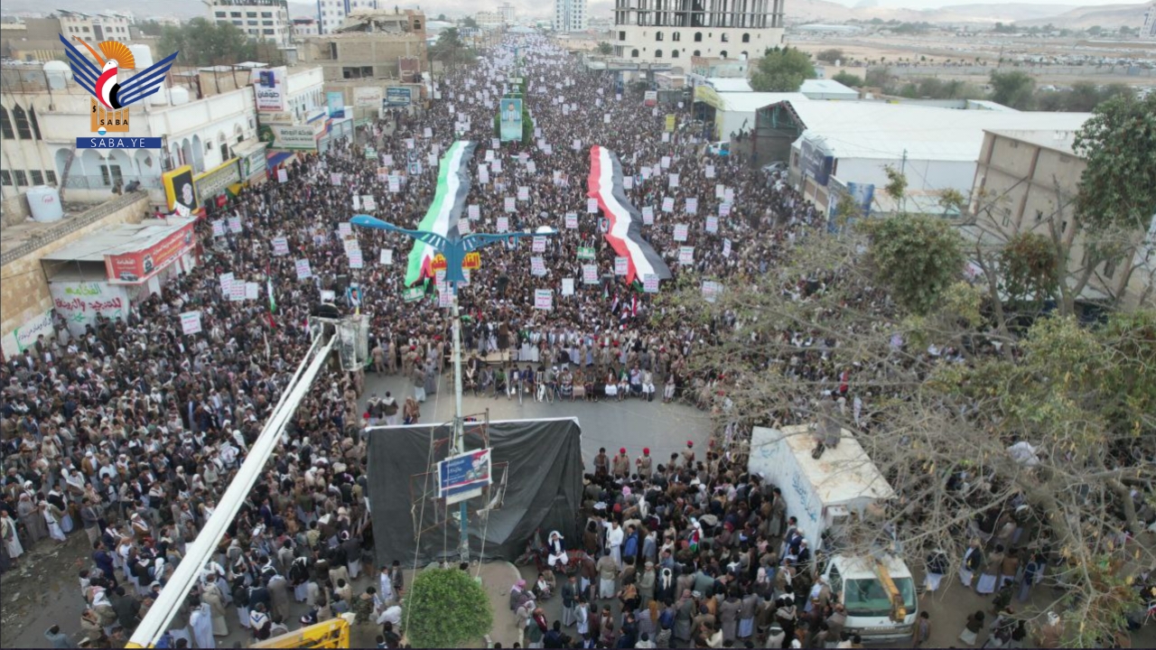 صعدة.. 19مسيرة حاشدة تحت شعار" قادمون في العام العاشر، وفلسطين قضيتنا الأولى"