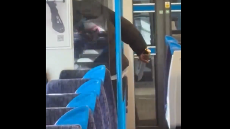 Un británico es apuñalado en un tren en Londres y los pasajeros miran a sangre fría