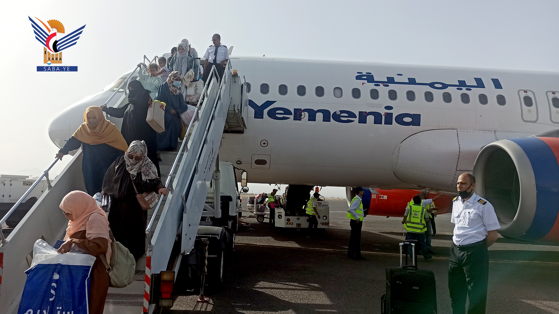 258 passengers arrive Sana'a Int'l Airport from Jordan