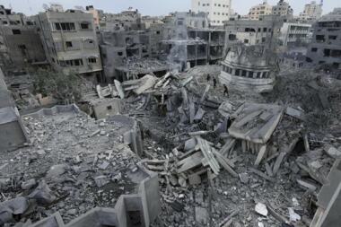 United Nations: More than 1,300 buildings were destroyed in Gaza due to Zionist bombing