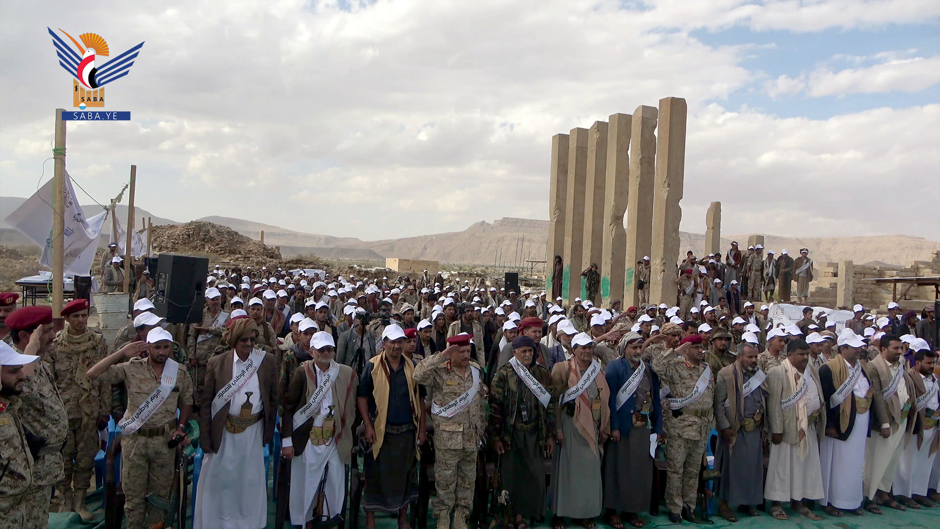 Größe Massenkundgebung in der Provinz Marib anlässlich des Nationalen Tages der Resilienz 