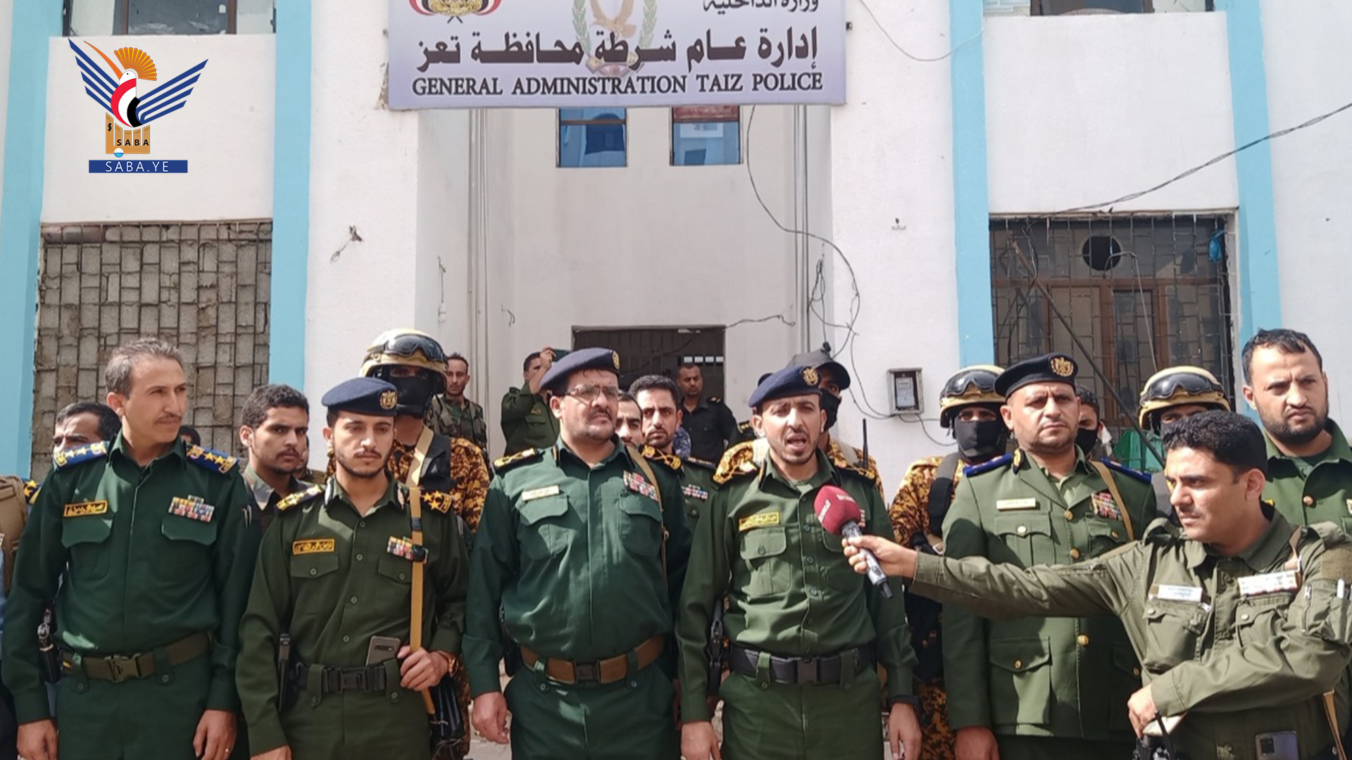 El Viceministro del Interior inspecciona el trabajo de seguridad en la Provincia de Taiz .
