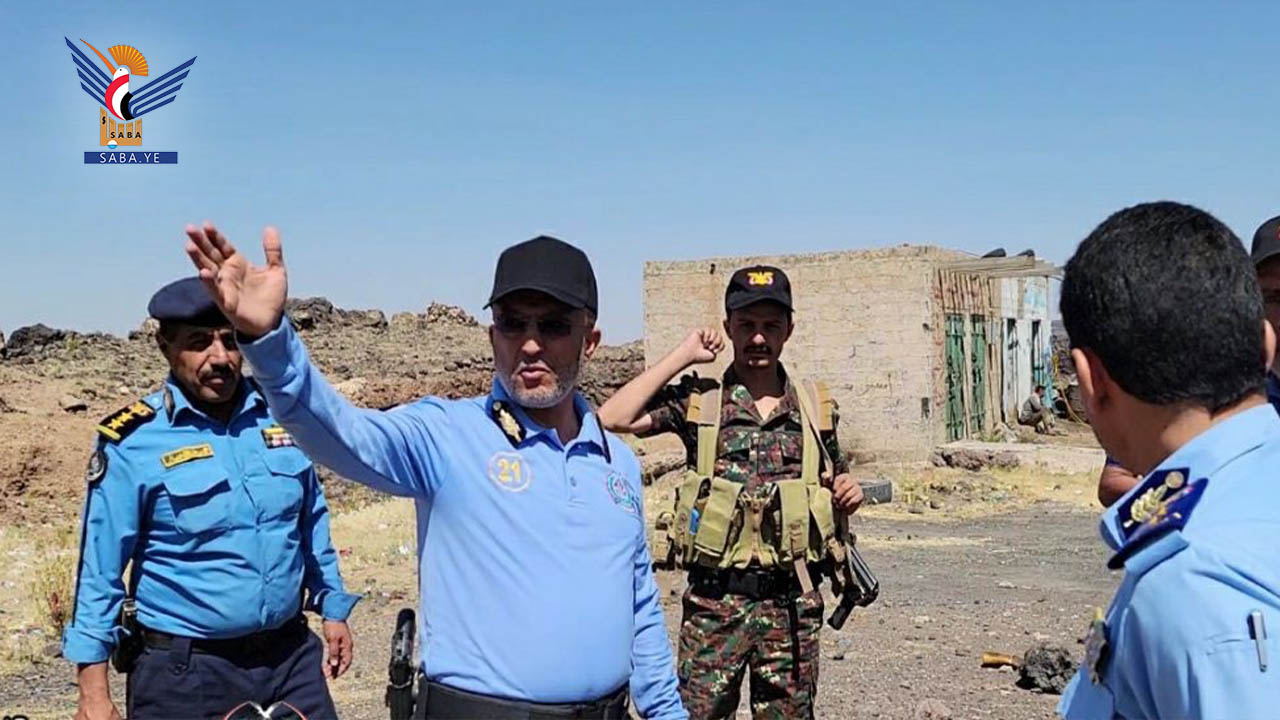 Visit to locate construction sites of road traffic police service centers in Sana'a-Sa'ada line Visit to locate construction sites of road traffic police service centers in Sana'a-Sa'ada line