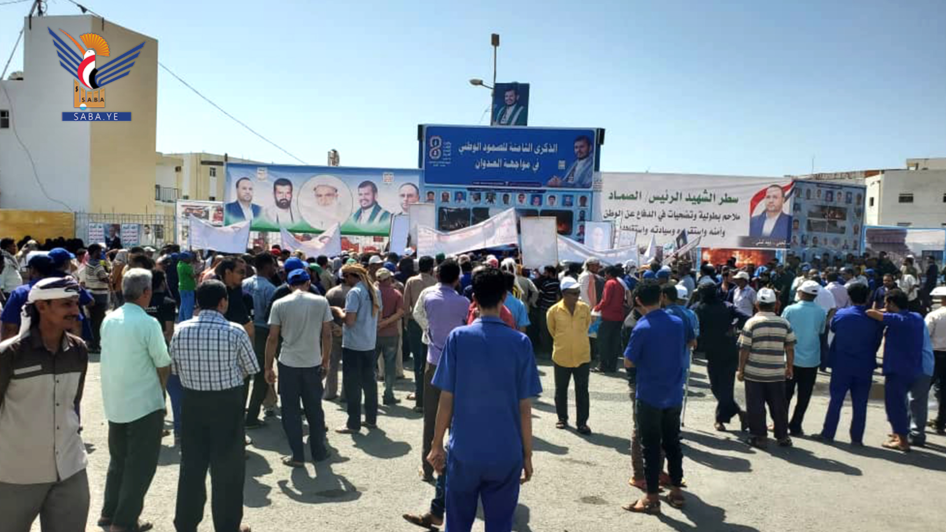 Stand  de protestation des employés de Thabet Brothers organisé à l'occasion de l'anniversaire de l'agression visant l'usine