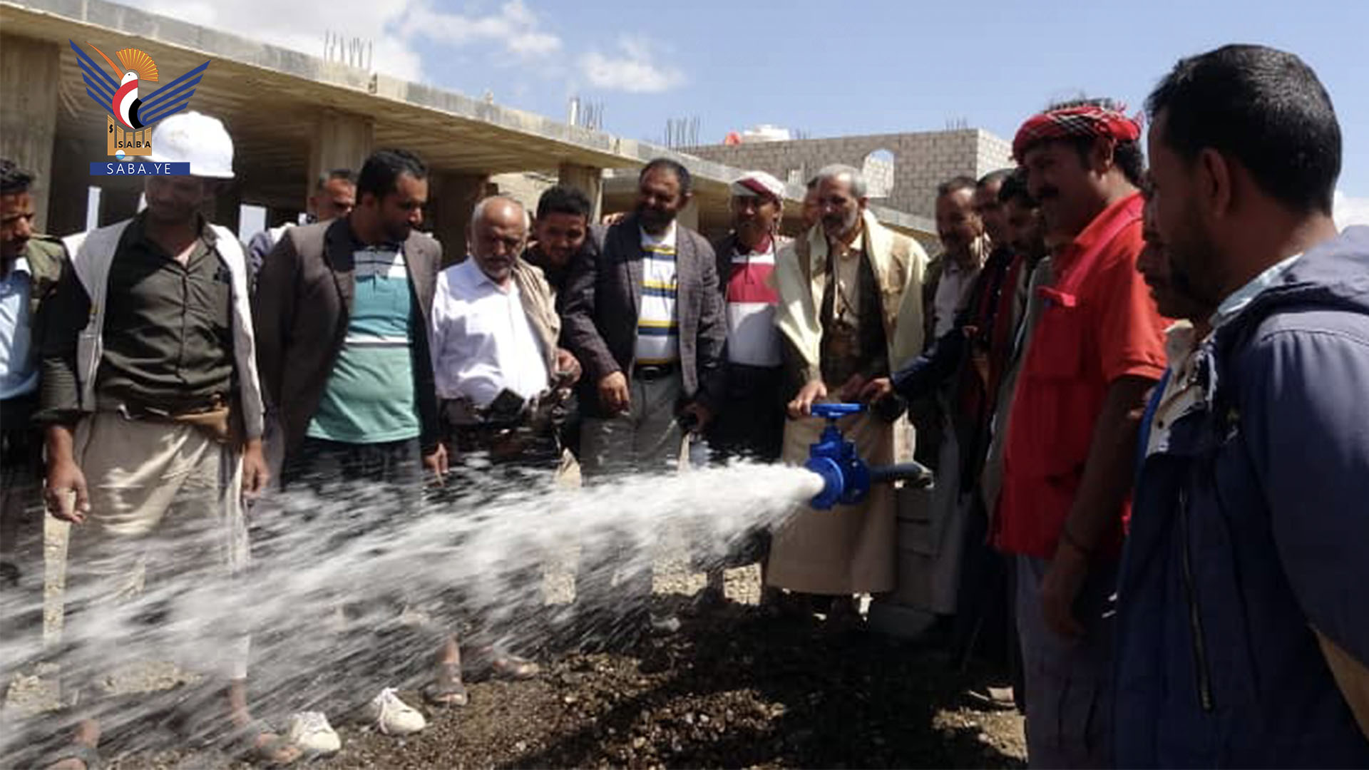 افتتاح مشروع توسعة مياه الغربية بمدينة دمت في الضالع