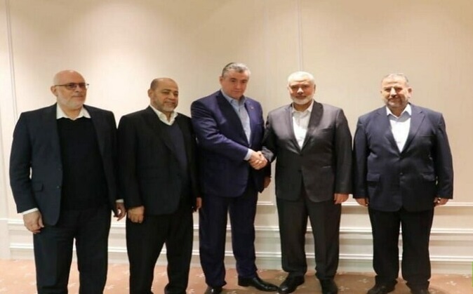 وفد حركة حماس الفلسطينية يلتقى مع المسؤولين الروس في موسكو