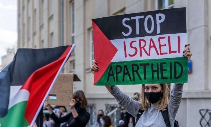 Un phénomène dans la ville américaine de Dallas condamnant l'agression  de l’ennemi ‘israélien’ contre le peuple palestinien