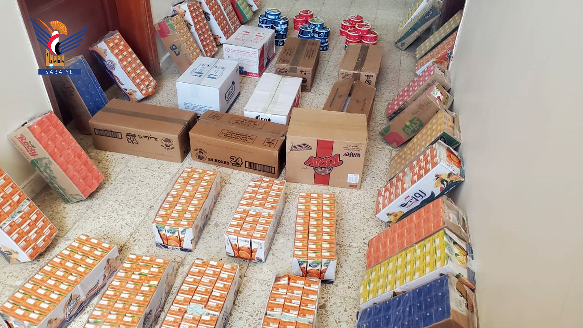 Entrega de un convoy de alimentos en apoyo a los cursos de verano en Ma'in en la secretaría de la capital Entrega de un convoy de alimentos en apoyo a los cursos de verano en Ma'in en la secretaría de la capital
