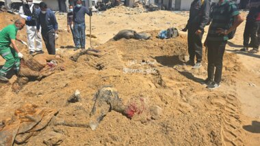 Hamas: Das neue Massengrab in Al-Shefaa ist ein von der internationalen Gemeinschaft dokumentiertes Kriegsverbrechen 