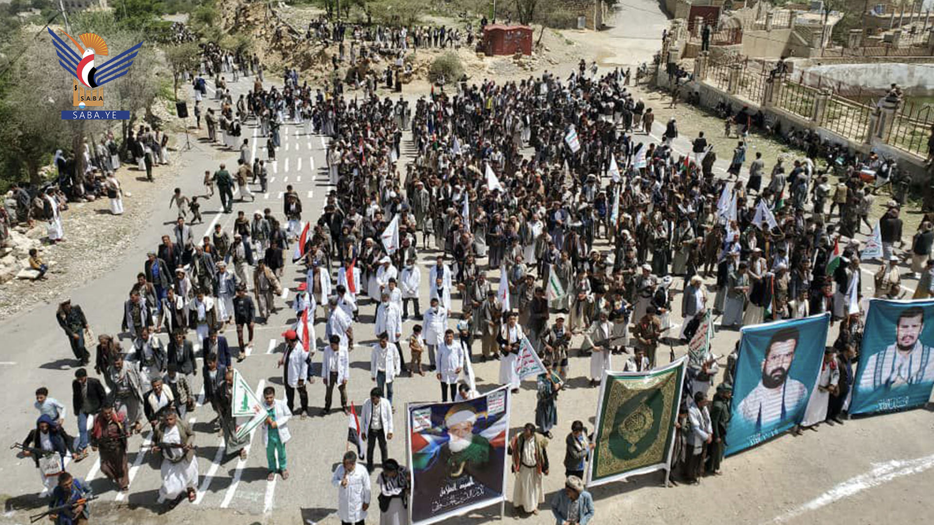 Hajjah: Popular parade of over 2,000 graduates from “Al-Aqsa Flood” military courses in Kuhlan Affar Hajjah: Popular parade of over 2,000 graduates from “Al-Aqsa Flood” military courses in Kuhlan Affar