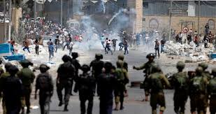 Clashes with Zionist enemy in Birzeit Clashes with Zionist enemy in Birzeit