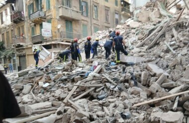  مصرع شخصين وإصابة سبعة آخرين في أنهيار عقار مأهول بالسكان بمصر