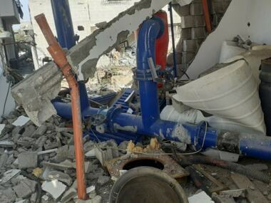 Gemeinde Gaza: Der zionistische Feind hat seit Beginn der Aggression etwa 40 Brunnen und neun Wassertanks zerstört