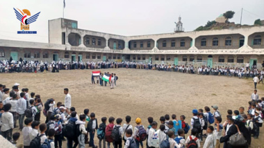 Mass rallies in Taiz on Intel day of rage show solidarity with Gaza, Palestinian prisoners