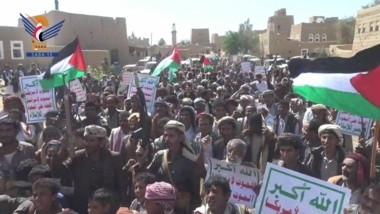 Marches et veillées dans les districts de Jawf en soutien au peuple de la Palestine