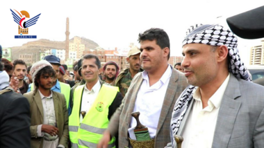 رئیس جمهور المشاط در راهپیمایی «رمضان اليمن.. طوفان ينتصر لغزة» شرکت کرد