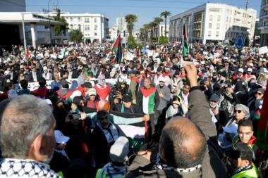 مسيرات ووقفات تضامنية دعمًا لفلسطين في البرتغال