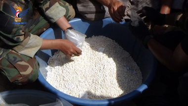 In Al-Dschauf wurden mehr als 12 Tonnen Haschisch und 2,4 Millionen Betäubungsmittel entsorgt