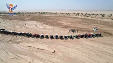 Einweihung des Projekts zur Kultivierung von Wüstenland in Al-Dschouf
