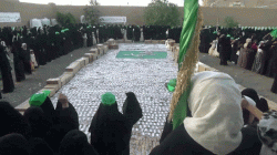 الهيئة النسائية بمديرية صعدة تقدم قافلة غذائية دعما للجبهات