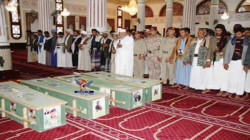 تشييع جثامين أربعة من شهداء الوطن والقوات المسلحة بصنعاء