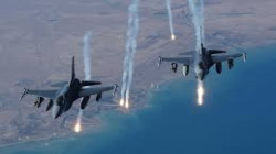 طيران العدوان يعاود استهداف محافظة عمران بغارتين