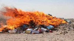 إتلاف 32 طناً من المواد الغذائية الفاسدة بمحافظة صنعاء