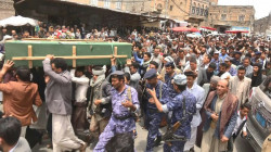 تشييع جثمان الشهيد محمد الديلمي في رداع بالبيضاء