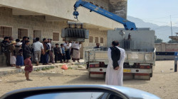 فرق كهرباء حجة تطلع على موقع تركيب مولد كهربائي بأفلح اليمن