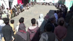 وقفة في مكيراس بالبيضاء تنديداً بجريمة اختطاف النساء في مأرب