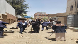 وزارة العدل تنفذ حملة نظافة في مرافق الوزارة والشوارع المحيطة بها