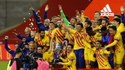 برشلونة يتوج بلقب بطل كأس ملك إسبانيا بفوزه على أتلتيك بيلباو برباعية نظيفة
