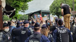 الشرطة الفرنسية تقمع مظاهرة للتنديد بجرائم الاحتلال الإسرائيلي