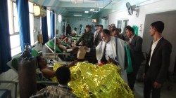  تفقد جرحى الجيش واللجان الشعبية بمستشفى الثورة بإب