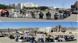 وقفات تضامنية في مديريتي معين وأزال مع الشعب الفلسطيني