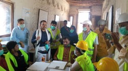 Travaux de restauration de bâtiments historiques à Zabid inspectés