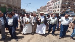 أمين العاصمة يتفقد مشروعي رصف حجري وإنشاء قناة تصريف بالسبعين