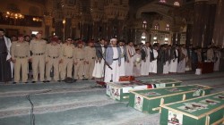 تشييع جثامين ثلاثة من شهداء الوطن بصنعاء