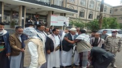 استقبال الأسيرين القعمري والحميري بمحافظة إب