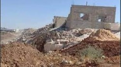الكيان المحتل يهدم منزلاً قيد الانشاء في بروقين غرب سلفيت بالضفة الغربية