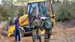 مستوطنون يجرفون أراضي في الأغوار الشمالية و يقتحمون منطقة أثرية في وادي الفارعة جنوب طوباس